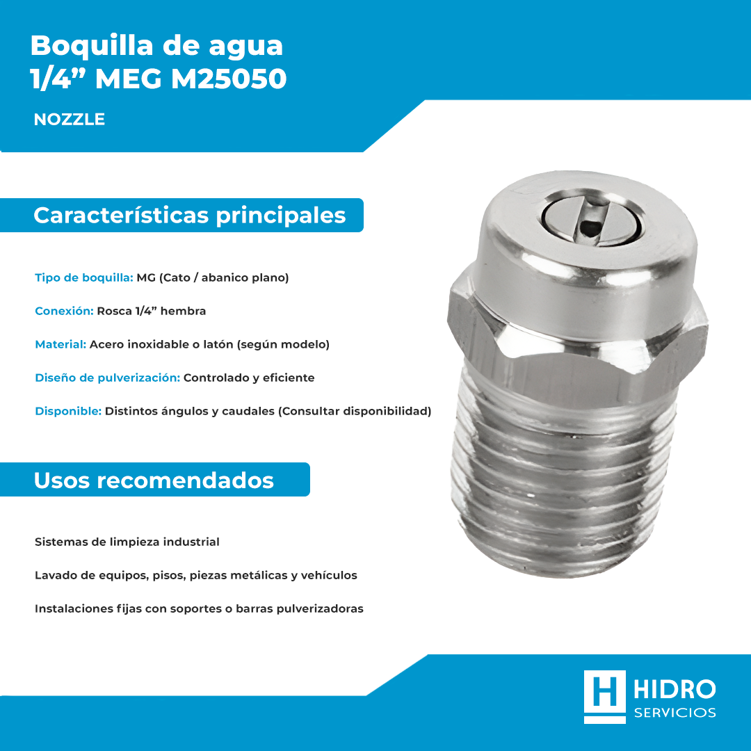 BOQUILLA AGUA 1/4" MEG (NOZZLE) M25050