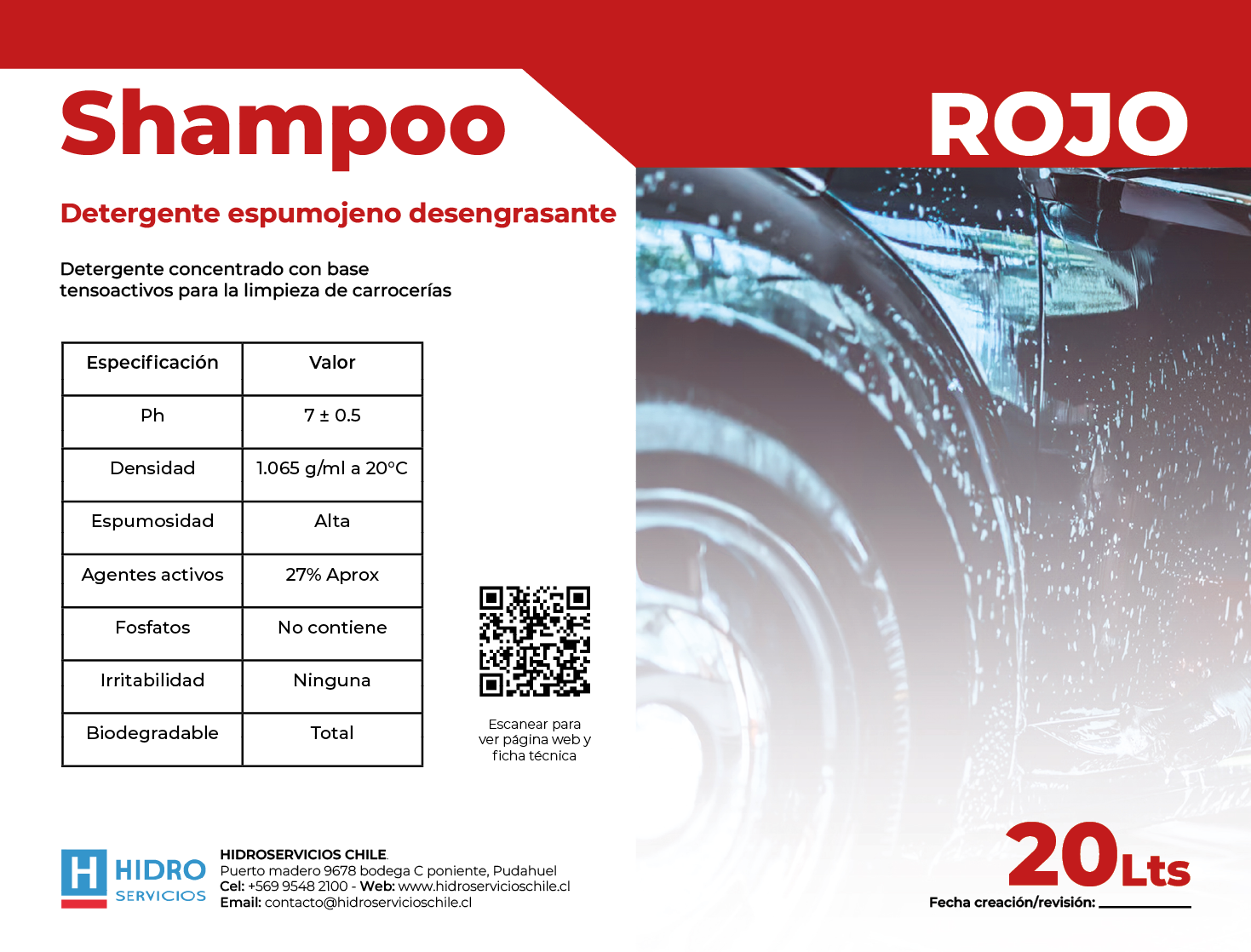 SHAMPOO COLOR (ROJO)